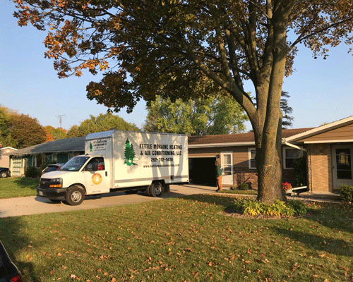 Kettle Moraine HVAC Truck at home