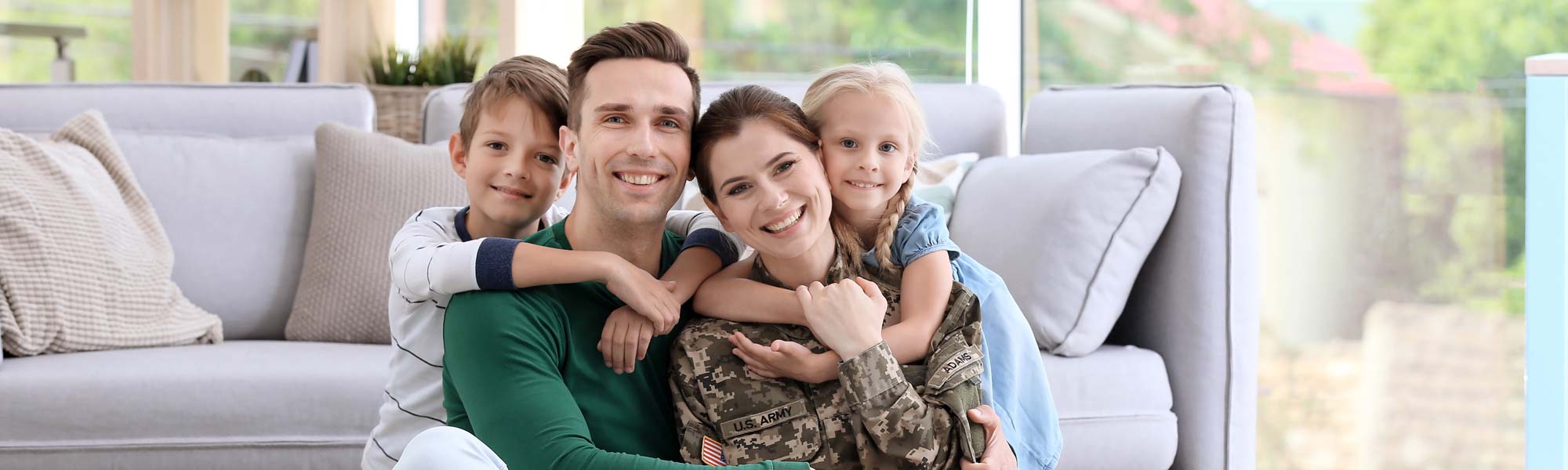 Family enjoying healthy indoor air