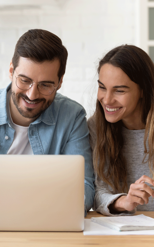 Couple Looking At A Computer 2