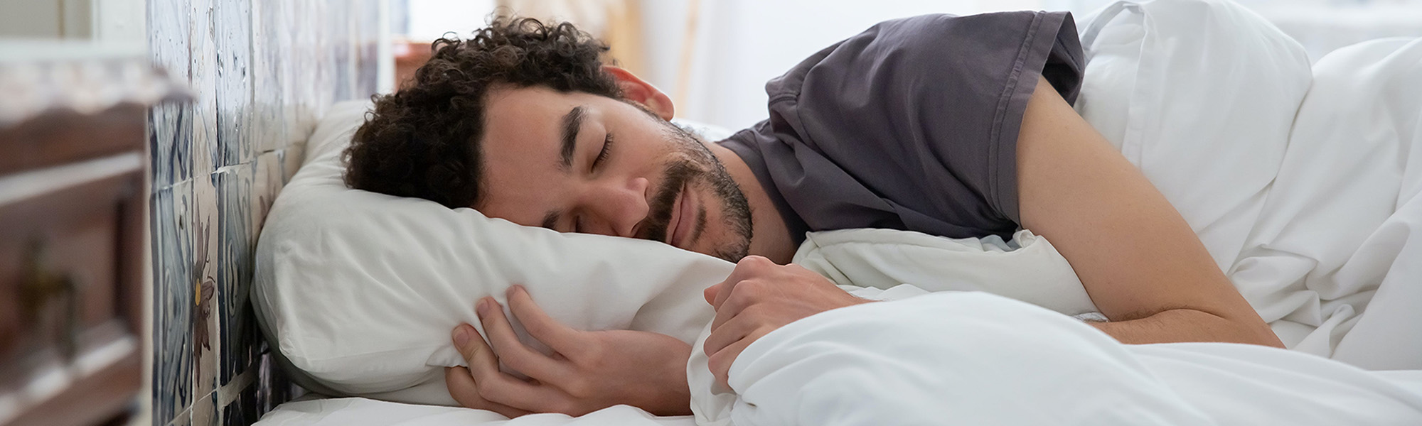 Man Getting Quality Sleep Man Getting Quality Sleep