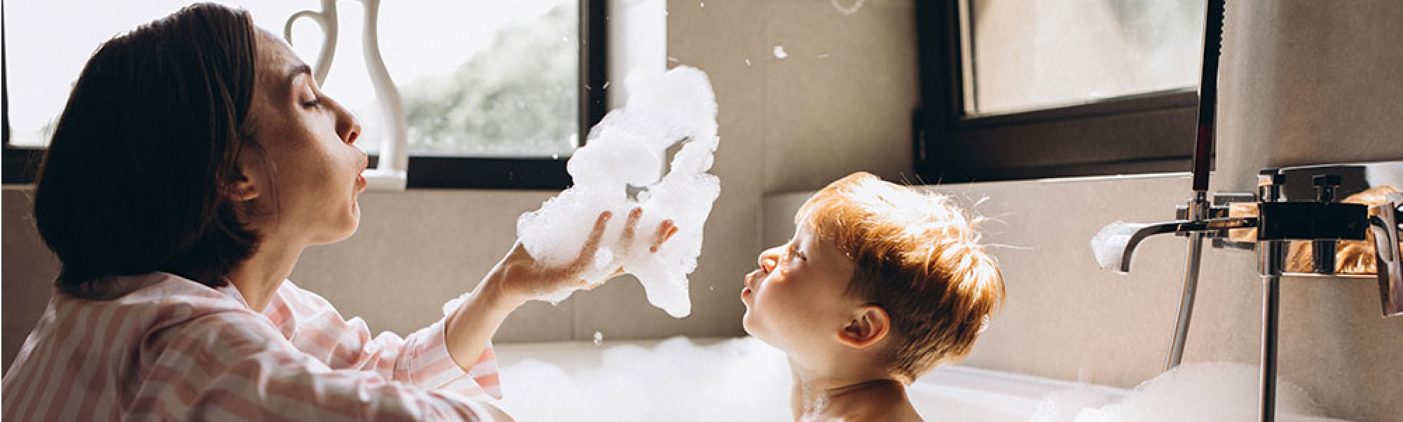 Bath time hot water